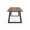 Стол LOFT LUX RADIAL-230, раздвижной 230(330)х110, ДУБ ВЕЛЛИНГТОН/ЧЕРНЫЙ